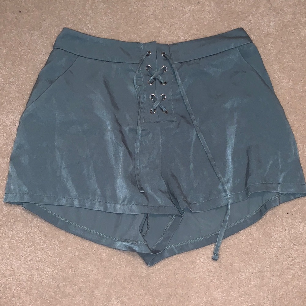 Forever 21 Green Silky Shorts
